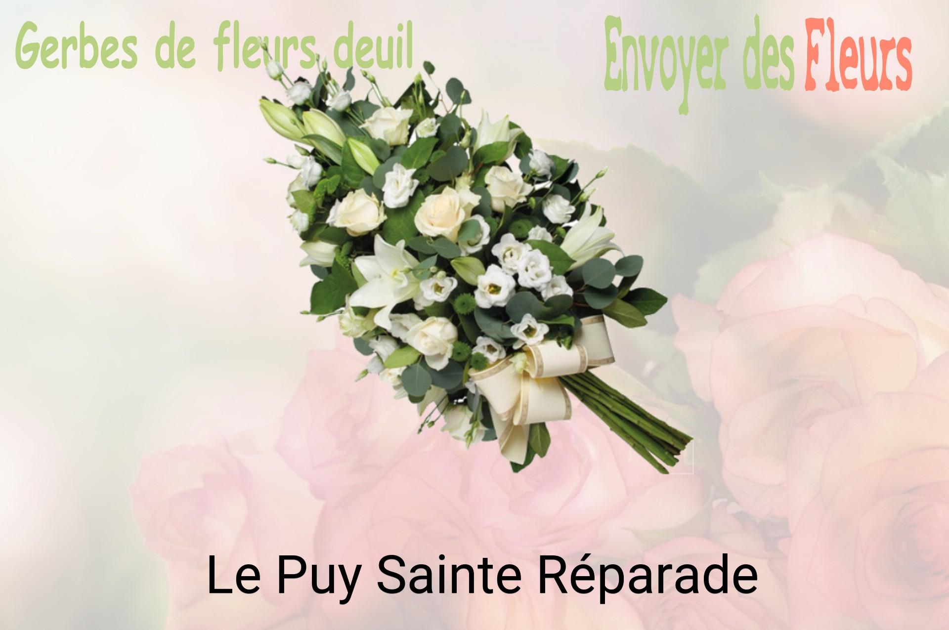 Gerbe de fleurs de deuil livrée à Le Puy-Sainte-Réparade